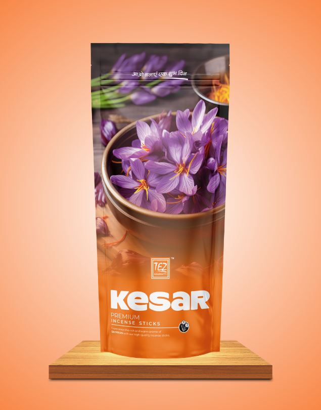 Kesar Premium Incense Sticks Zipper