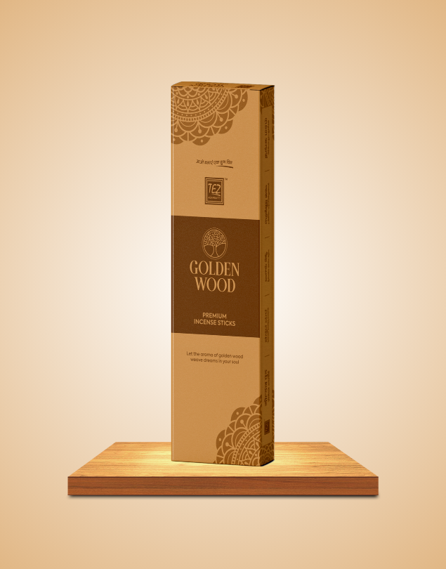 Golden Wood Premium Incense Sticks Box